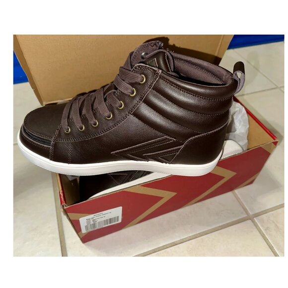 NEW Billy Footwear Mens Ten9 Adaptive Hi-Top Leather Sneakers Size 12 M KF280 - Picture 3 of 3